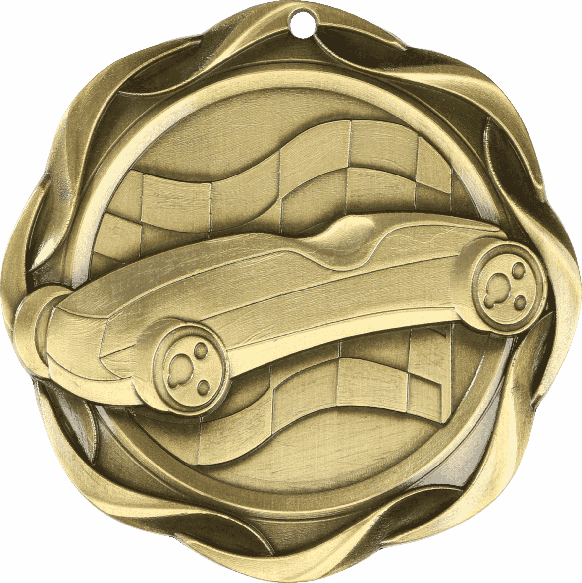 Fusion Pinewood Derby Themed Medal