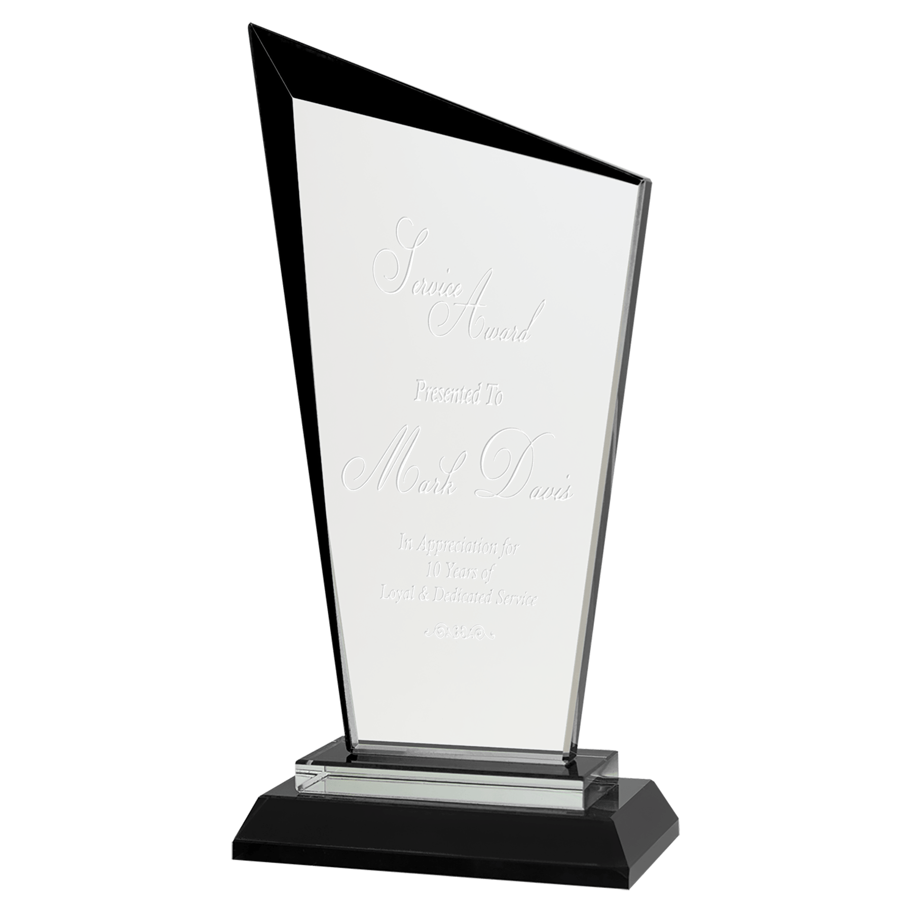 Premier Razor Glass Award Black