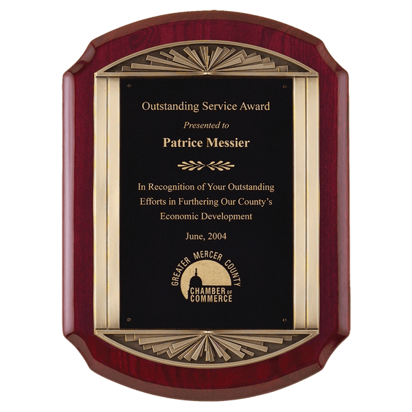 P4137 Series Rosewood Piano Finish Plaque