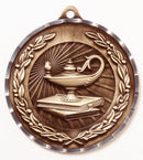 2MDC4 Diamond Cut Series Lamp of Knowledge Themed Medal