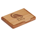 2 Tone Wood Business Card Holder