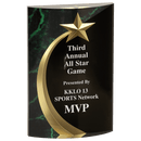 1SHS Green Marble Shooting Star Round Series Acrylic Award