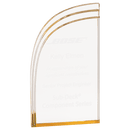 1SAS Gold Self Standing Wave Series Acrylic Award