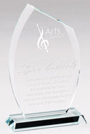 2CRY61 Promo Slanted Oval Series Glass Award