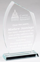 2CRY61 Promo Slanted Oval Series Glass Award
