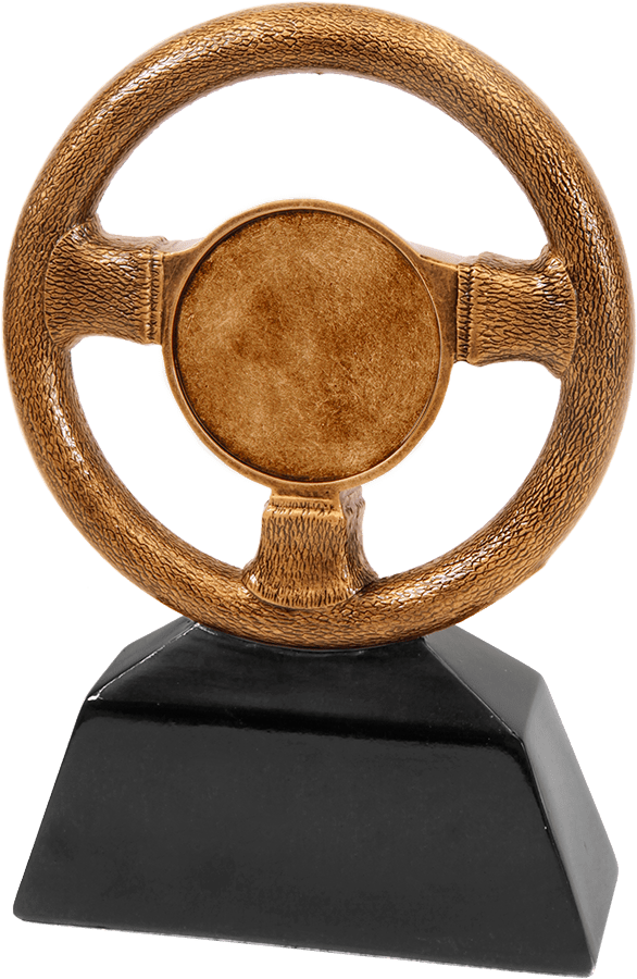 1CRS Series Steering Wheel Motorsport Resin Trophy - Anderson Trophy Co.