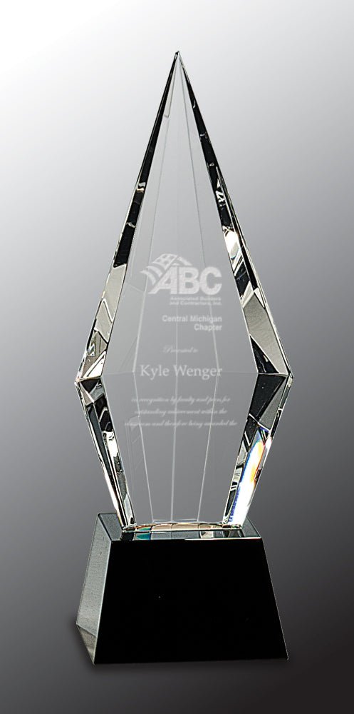 1CRYX33 Series Glass Award - Anderson Trophy Co.