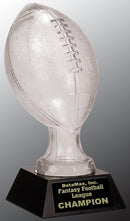 1SBG Series Crystal Football Award on Marble Base - Anderson Trophy Co.