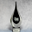 Graphite Tear Drop Series Glass Art Award
