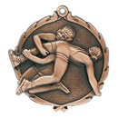 Grand Wreath Series Wrestling Themed Medal