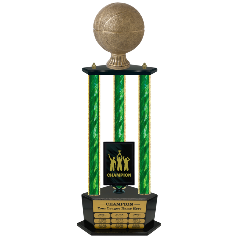 Premium Custom Perpetual Basketball Trophy - Type 3P003/P38B Series 3RA702AG