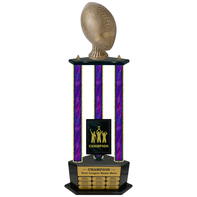 Premium Custom Perpetual Football Trophy - Type 3P003/P38B Series 3RA703AG