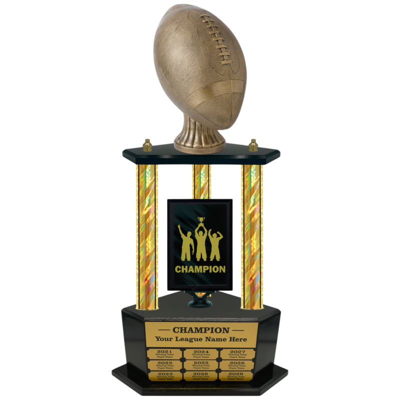 Premium Custom Perpetual Football Trophy - Type 3P003/P38B Series 3RA703AG