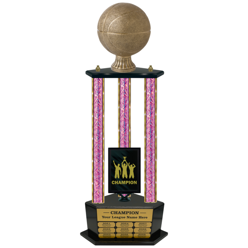 Premium Custom Perpetual Basketball Trophy - Type 3P003/P38B Series 3RA702AG