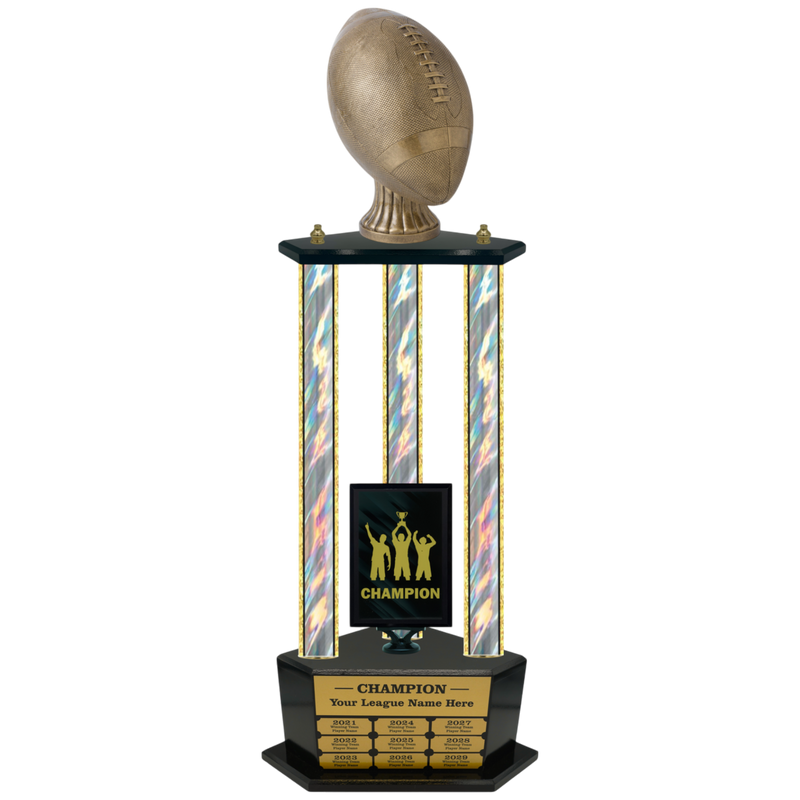 Premium Custom Perpetual Football Trophy - Type 3P003/P38B Series 3RA703AG