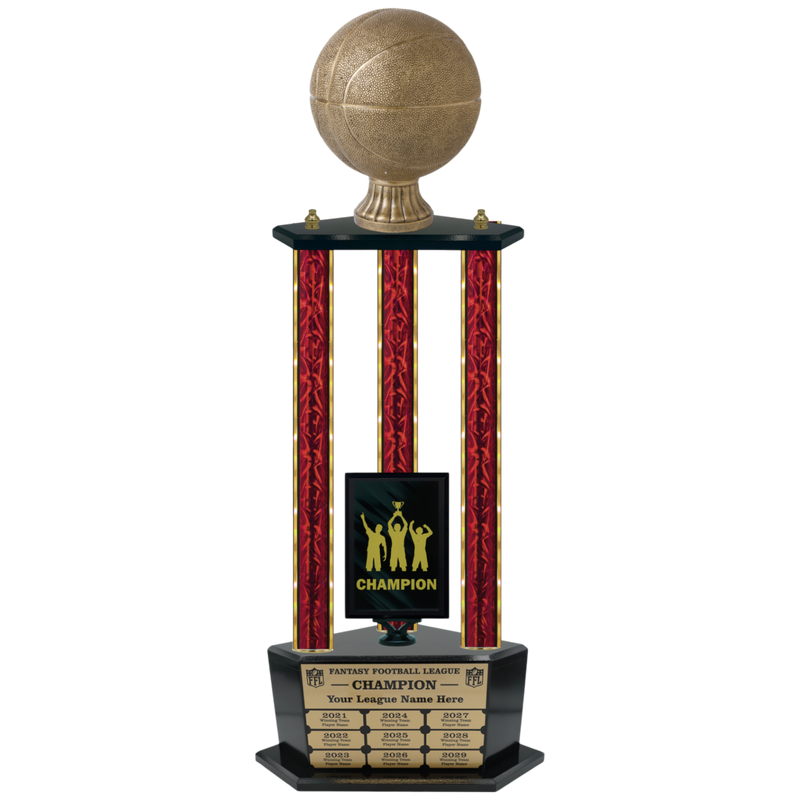 Premium Custom Perpetual Basketball Trophy - Type 3P003/P38B Series 3RA702AG