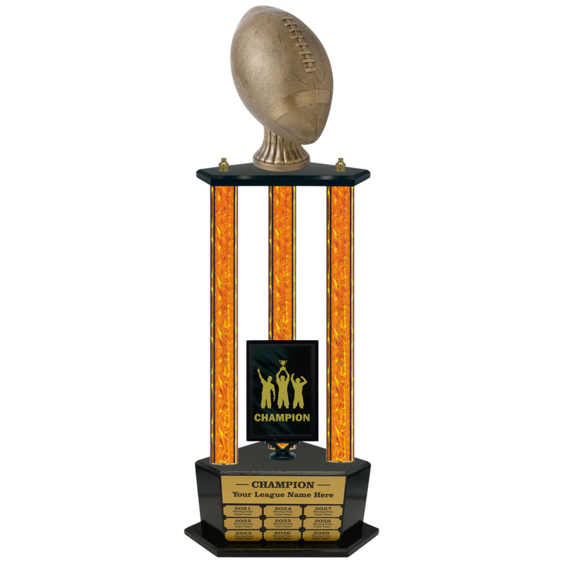 Premium Custom Perpetual Football Trophy - Type 3P003/P38B Series 3RA703AG