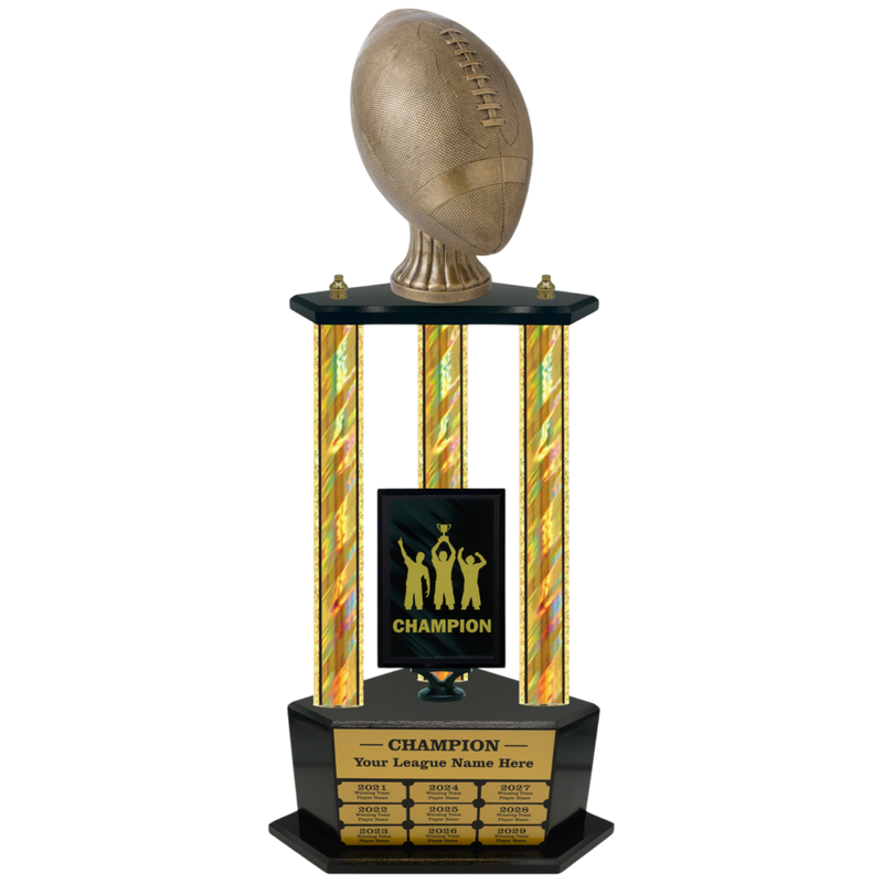 Premium Custom Perpetual Football Trophy - Type 3P003/P38B Series 3RA703AG