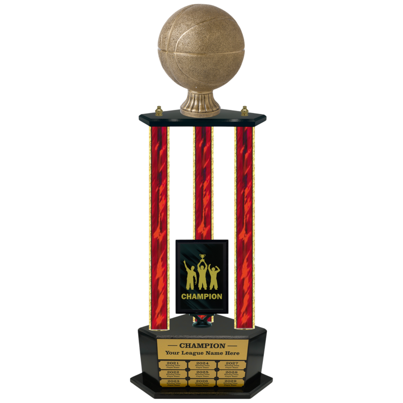 Premium Custom Perpetual Basketball Trophy - Type 3P003/P38B Series 3RA702AG