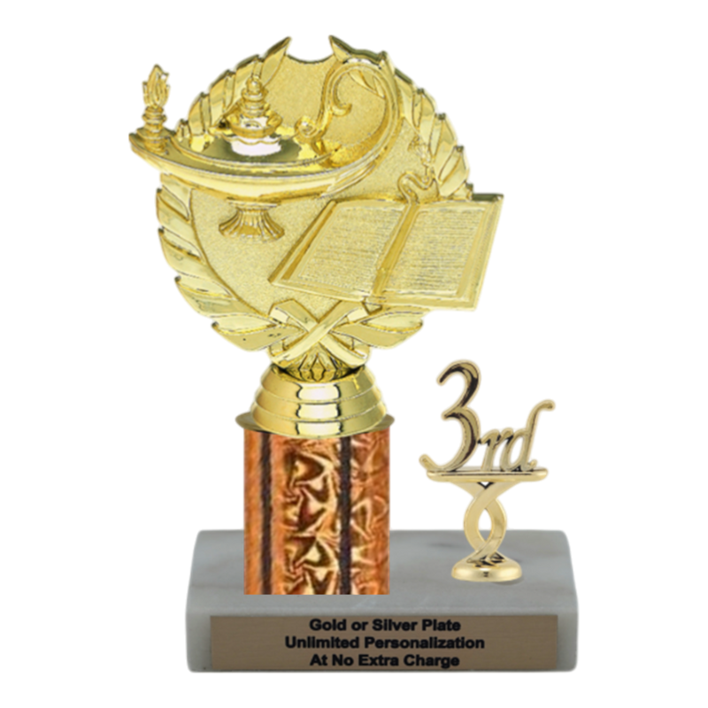 Custom Lamp of Knowledge Trophy - Type L Series 33033