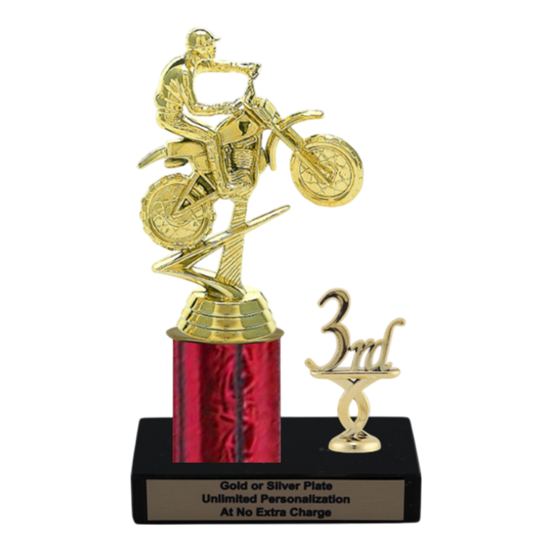 Custom Dirt Bike Motorcycle Trophy - Type L Series 3370