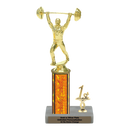 Custom Weightlifting Trophy - Type L Series 3633