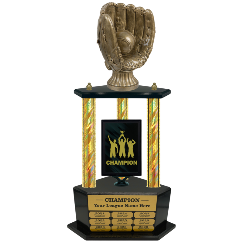 Premium Custom Perpetual Baseball Trophy - Type 3P003/P38B Series 3RA704AG