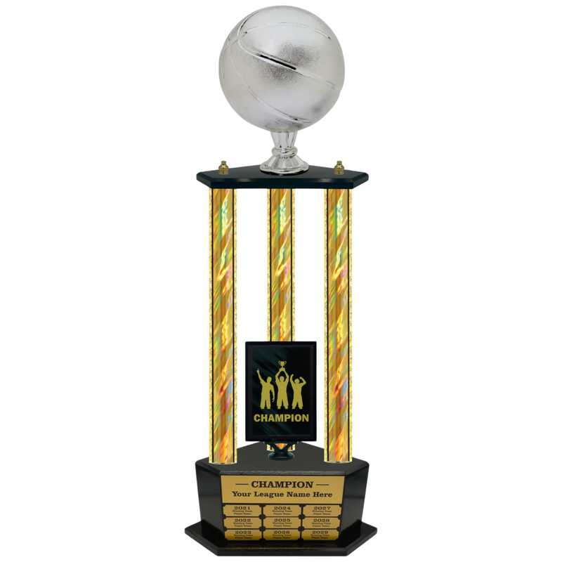 Premium Custom Perpetual Basketball Trophy - Type 3P003/P38B Series 2RG3203