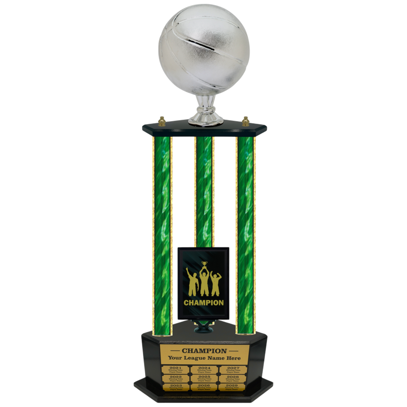 Premium Custom Perpetual Basketball Trophy - Type 3P003/P38B Series 2RG3203