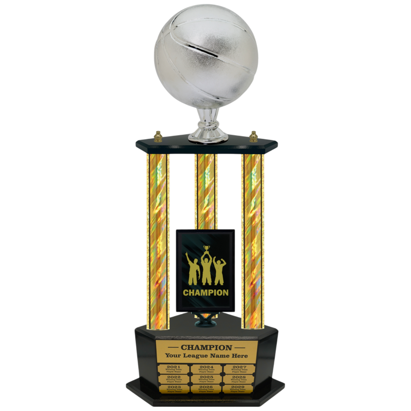 Premium Custom Perpetual Basketball Trophy - Type 3P003/P38B Series 2RG3203