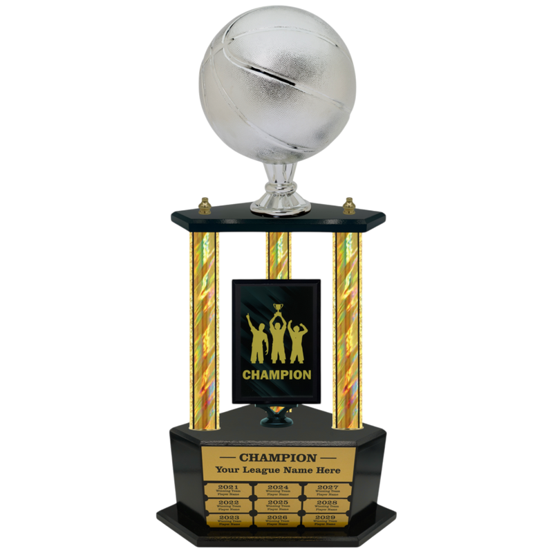 Premium Custom Perpetual Basketball Trophy - Type 3P003/P38B Series 2RG3203