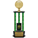 Premium Custom Perpetual Volleyball Trophy - Type 3P003/P38B Series 2RG3117