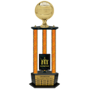 Premium Custom Perpetual Volleyball Trophy - Type 3P003/P38B Series 2RG3117