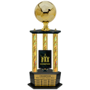 Premium Custom Perpetual Soccer Trophy - Type 3P003/P38B Series 2RG3113