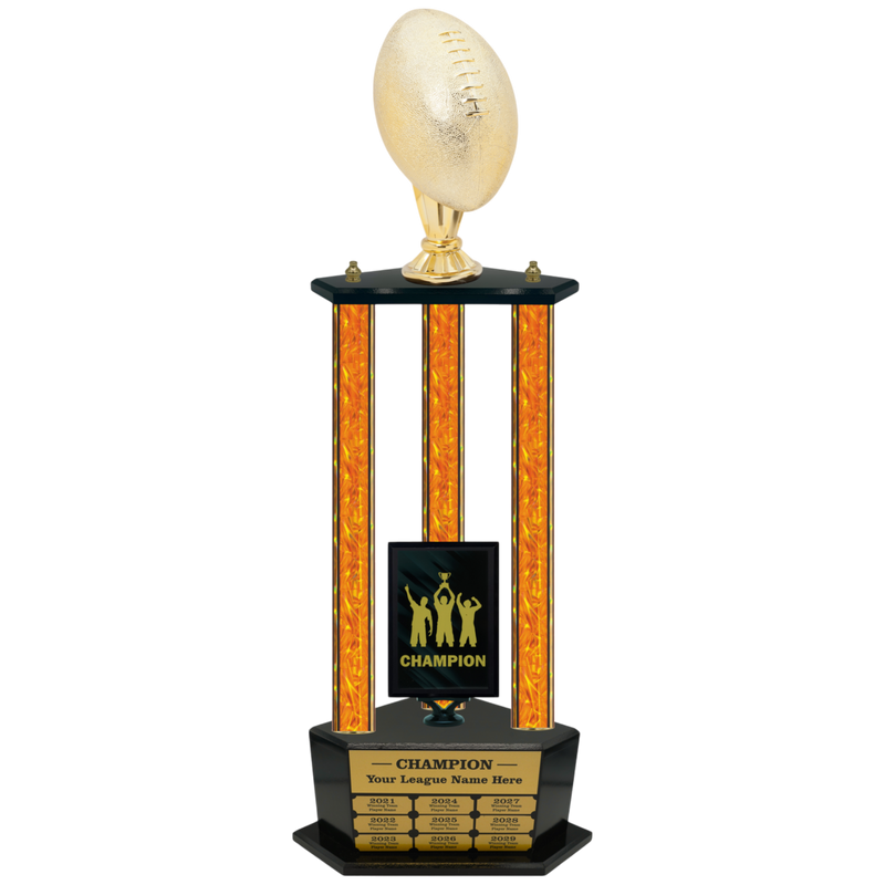 Premium Custom Perpetual Football Trophy - Type 3P003/P38B Series 2RG3106