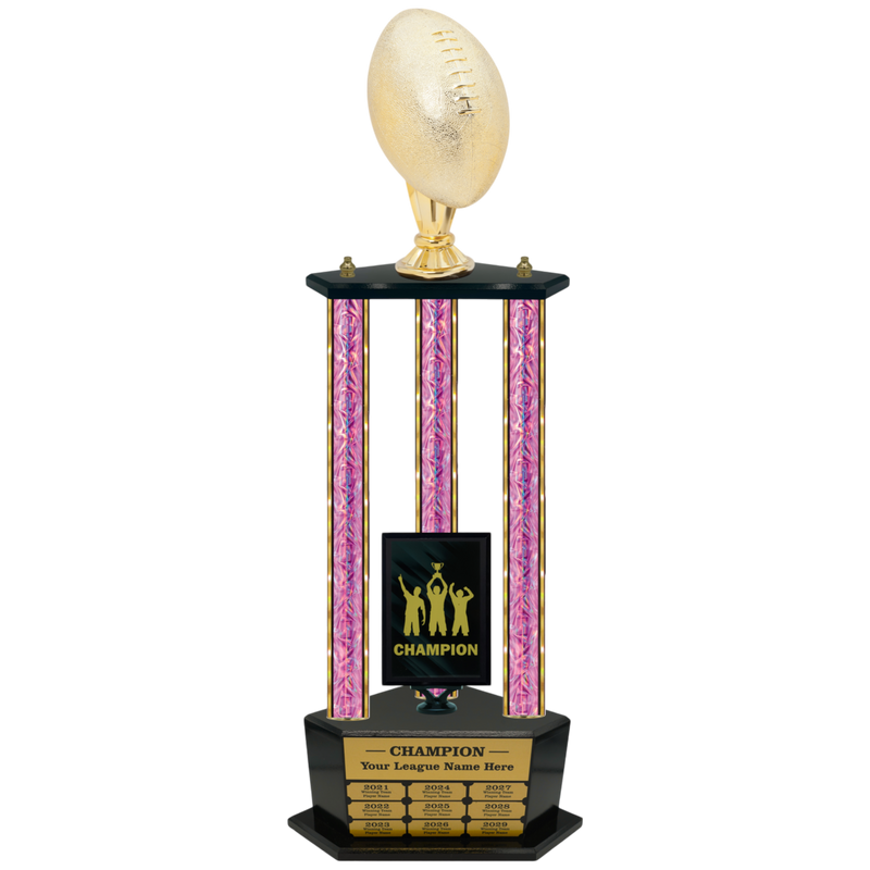 Premium Custom Perpetual Football Trophy - Type 3P003/P38B Series 2RG3106