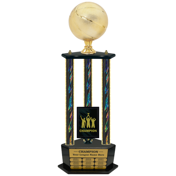 Premium Custom Perpetual Basketball Trophy - Type 3P003/P38B Series 2RG3103