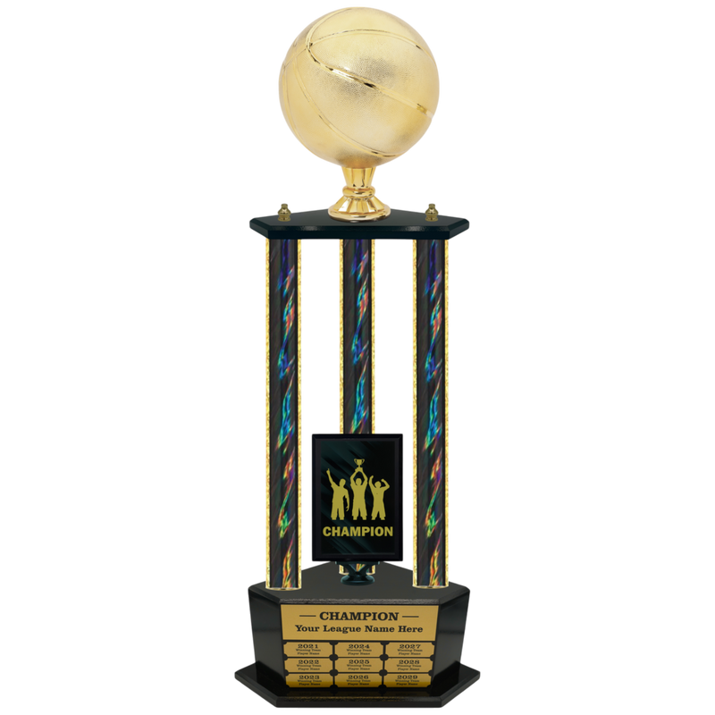 Premium Custom Perpetual Basketball Trophy - Type 3P003/P38B Series 2RG3103