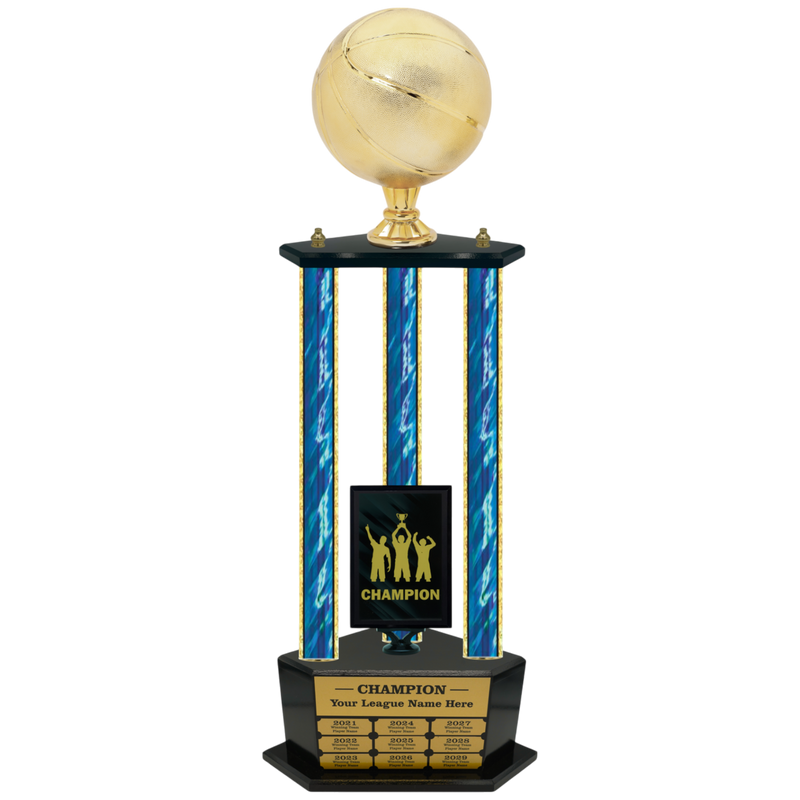 Premium Custom Perpetual Basketball Trophy - Type 3P003/P38B Series 2RG3103