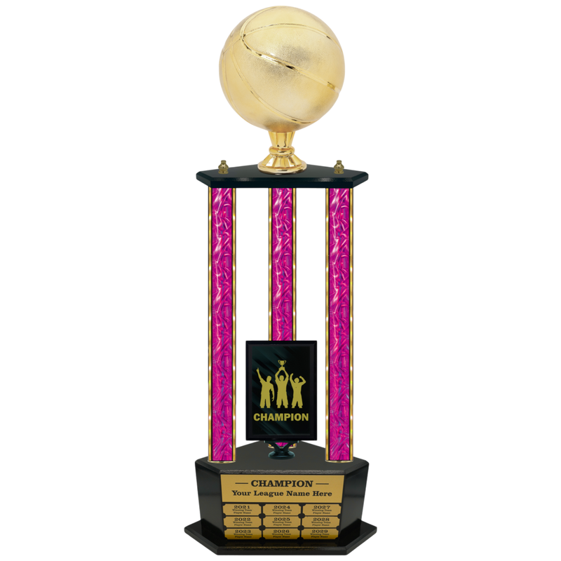 Premium Custom Perpetual Basketball Trophy - Type 3P003/P38B Series 2RG3103