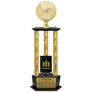 Premium Custom Perpetual Basketball Trophy - Type 3P003/P38B Series 2RG3103
