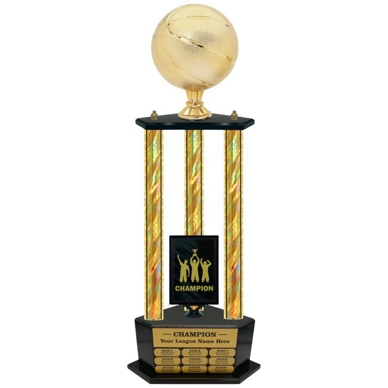 Premium Custom Perpetual Basketball Trophy - Type 3P003/P38B Series 2RG3103