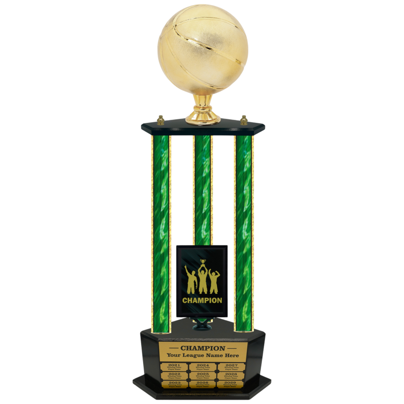 Premium Custom Perpetual Basketball Trophy - Type 3P003/P38B Series 2RG3103