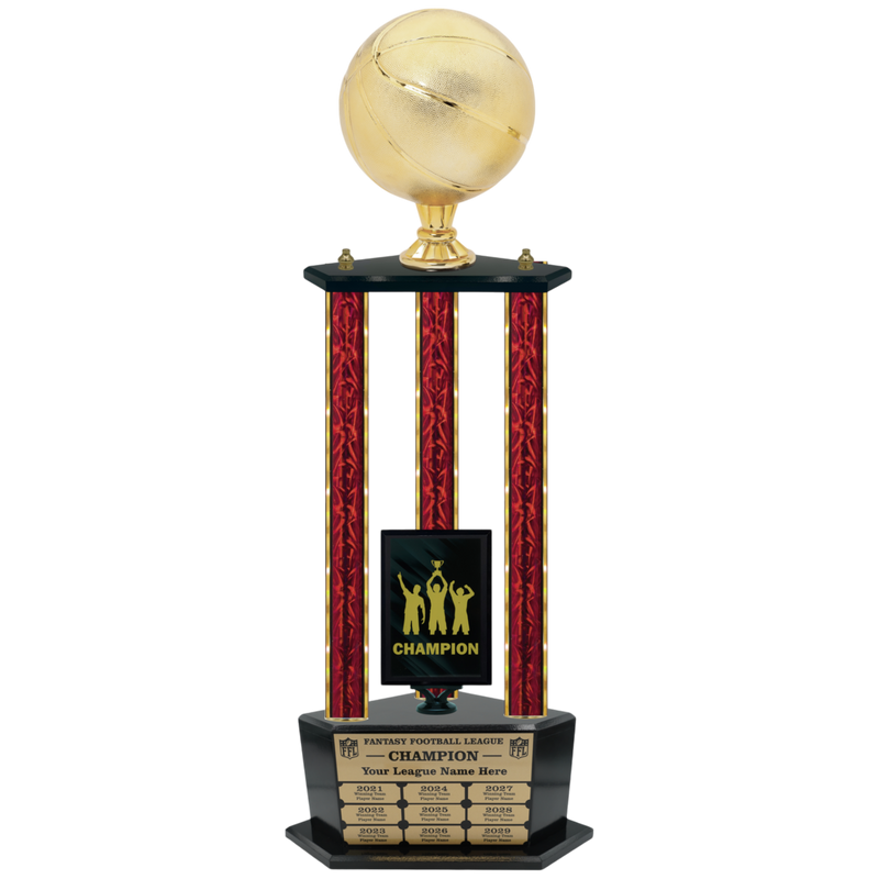 Premium Custom Perpetual Basketball Trophy - Type 3P003/P38B Series 2RG3103