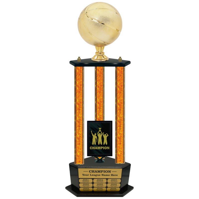 Premium Custom Perpetual Basketball Trophy - Type 3P003/P38B Series 2RG3103