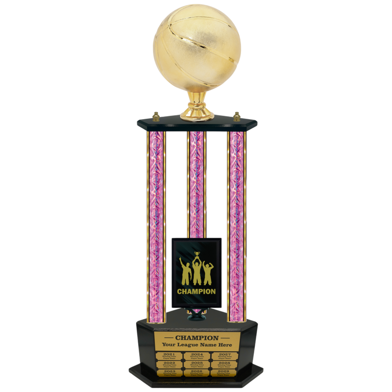 Premium Custom Perpetual Basketball Trophy - Type 3P003/P38B Series 2RG3103