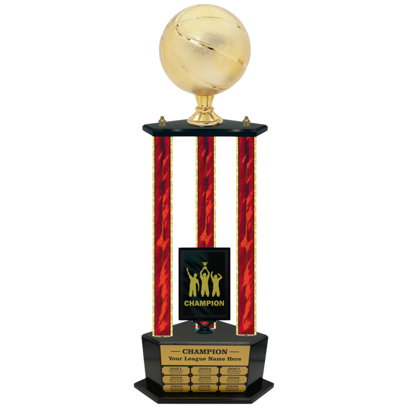 Premium Custom Perpetual Basketball Trophy - Type 3P003/P38B Series 2RG3103