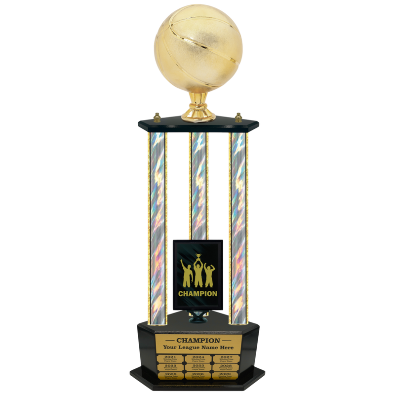 Premium Custom Perpetual Basketball Trophy - Type 3P003/P38B Series 2RG3103