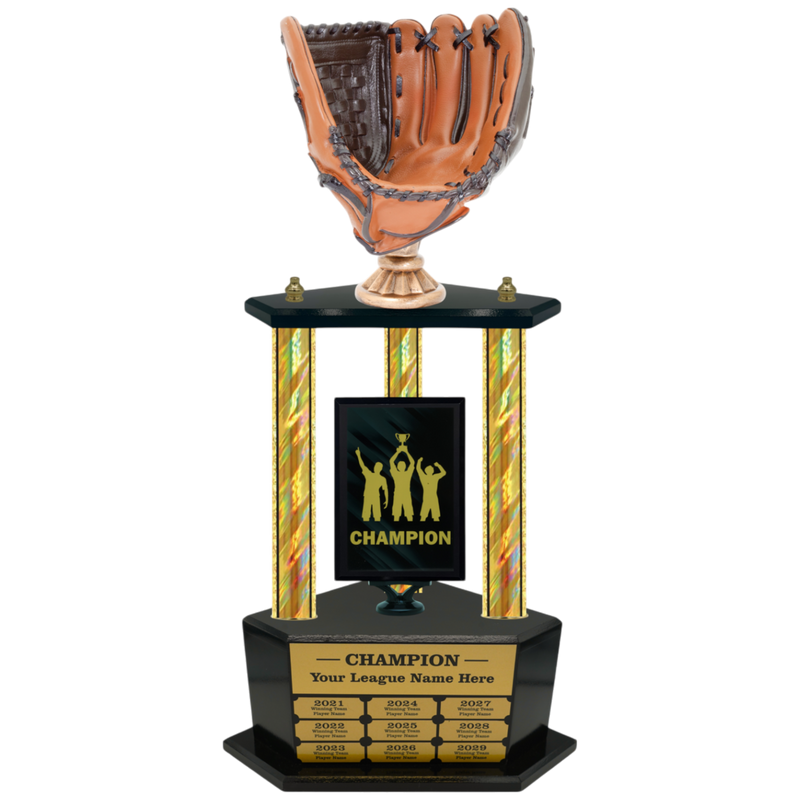 Premium Custom Perpetual Baseball Trophy - Type 3P003/P38B Series 2RG3055