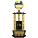 Premium Custom Perpetual Volleyball Trophy - Type 3P003/P38B Series 2RG3017